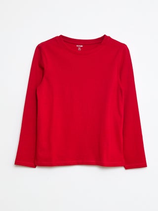 Basic T-shirt met lange mouw