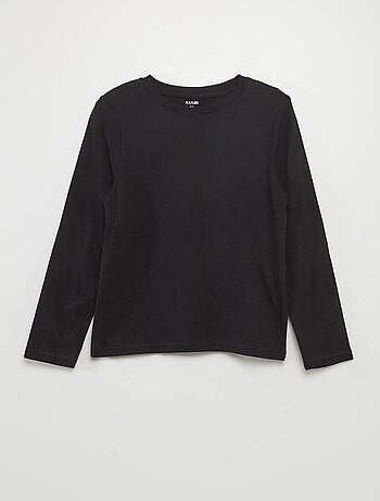 Basic T-shirt met lange mouwen