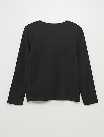 Basic T-shirt met lange mouwen