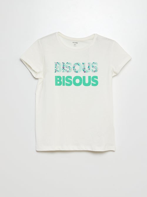 Basic T-shirt met print - Kiabi