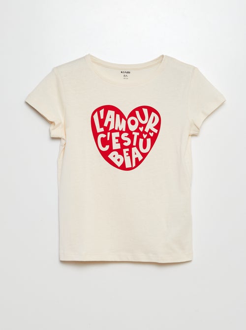 Basic T-shirt met print - Kiabi