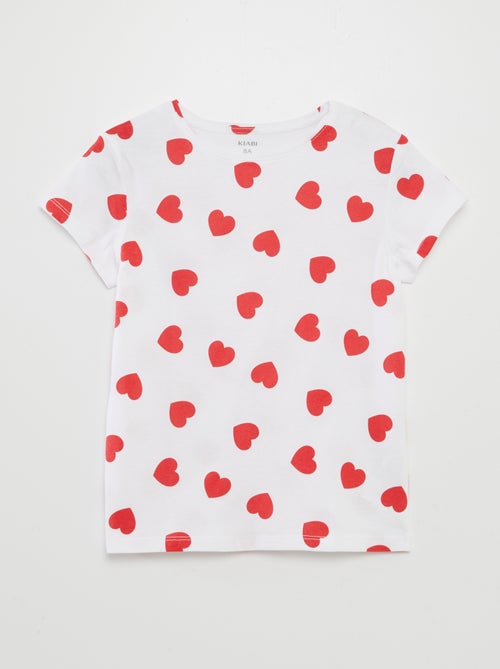 Basic T-shirt met print - Kiabi