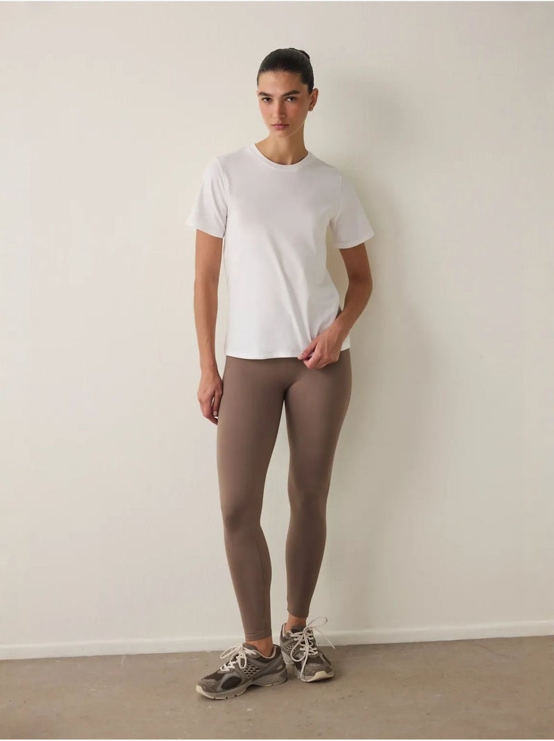 Basic t-shirt met regular fit penti Wit - Kiabi