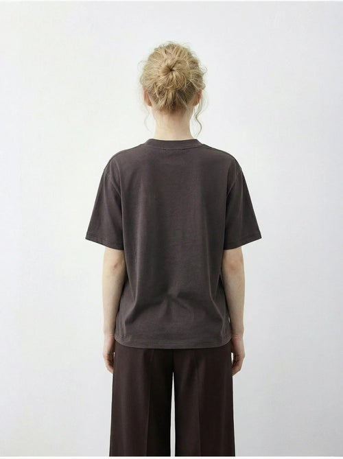 Basic t-shirt met ronde hals en accessoire-detail lucci - Kiabi