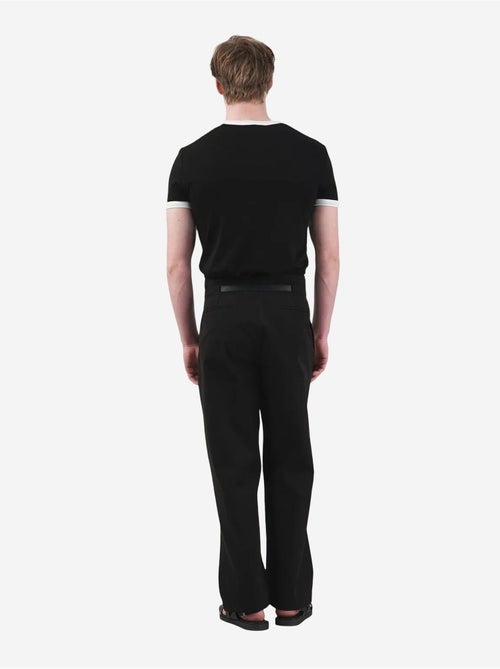 Basic t-shirt met ronde hals en contrasterende bies giesto - Kiabi Basic t-shirt met ronde hals en contrasterende bies giesto - Kiabi