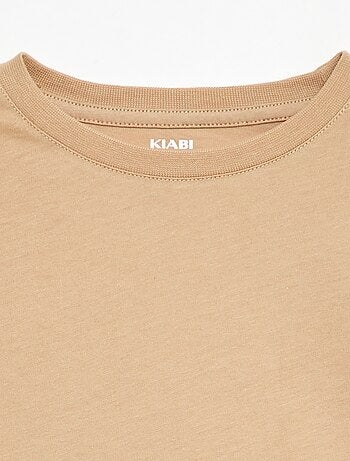 Basic T-shirt van effen jersey