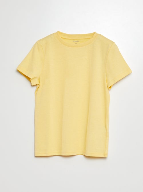 Basic T-shirt van effen jersey - Kiabi