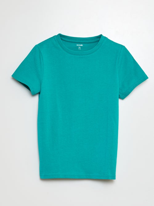 Basic T-shirt van effen jersey - Kiabi