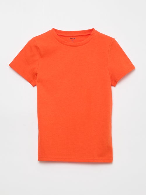 Basic T-shirt van effen jersey - Kiabi