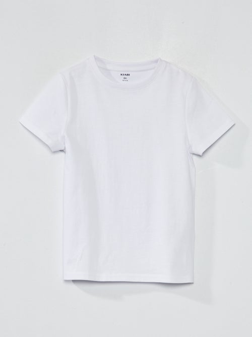 Basic T-shirt van effen jersey - Kiabi