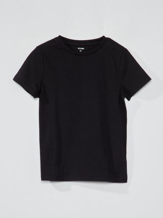 Basic T-shirt van effen jersey