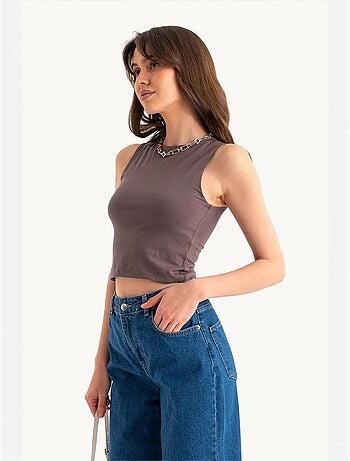 Basic tanktop met ronde hals hiccup