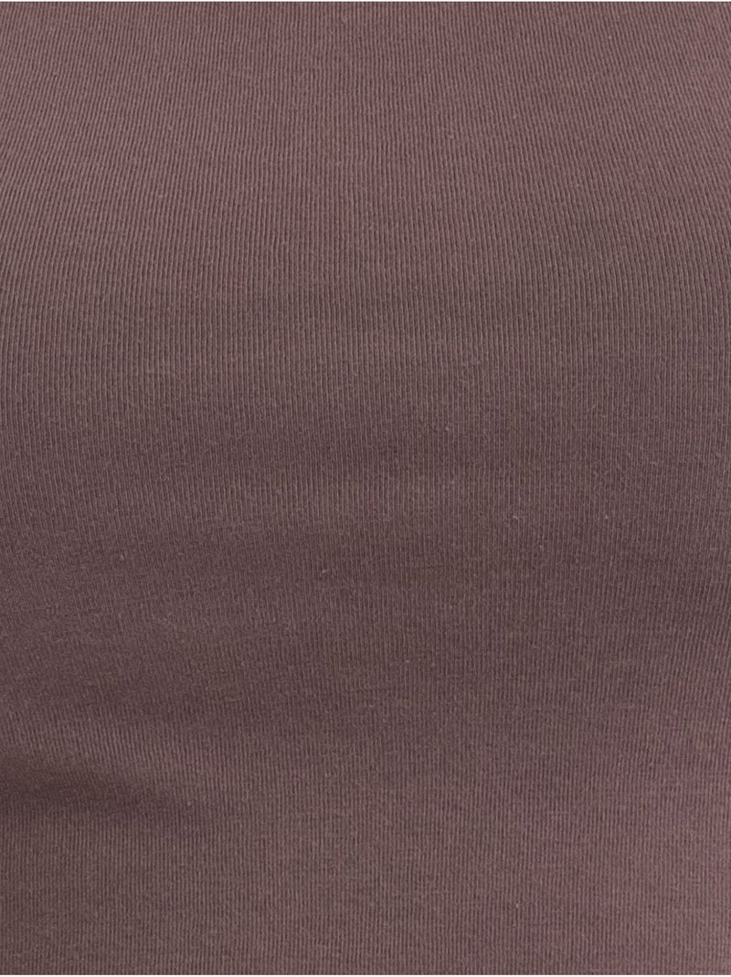 Basic tanktop met ronde hals hiccup Bruin - Kiabi