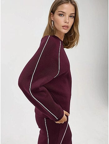 Basis sweatshirt met losvallende ronde hals busem