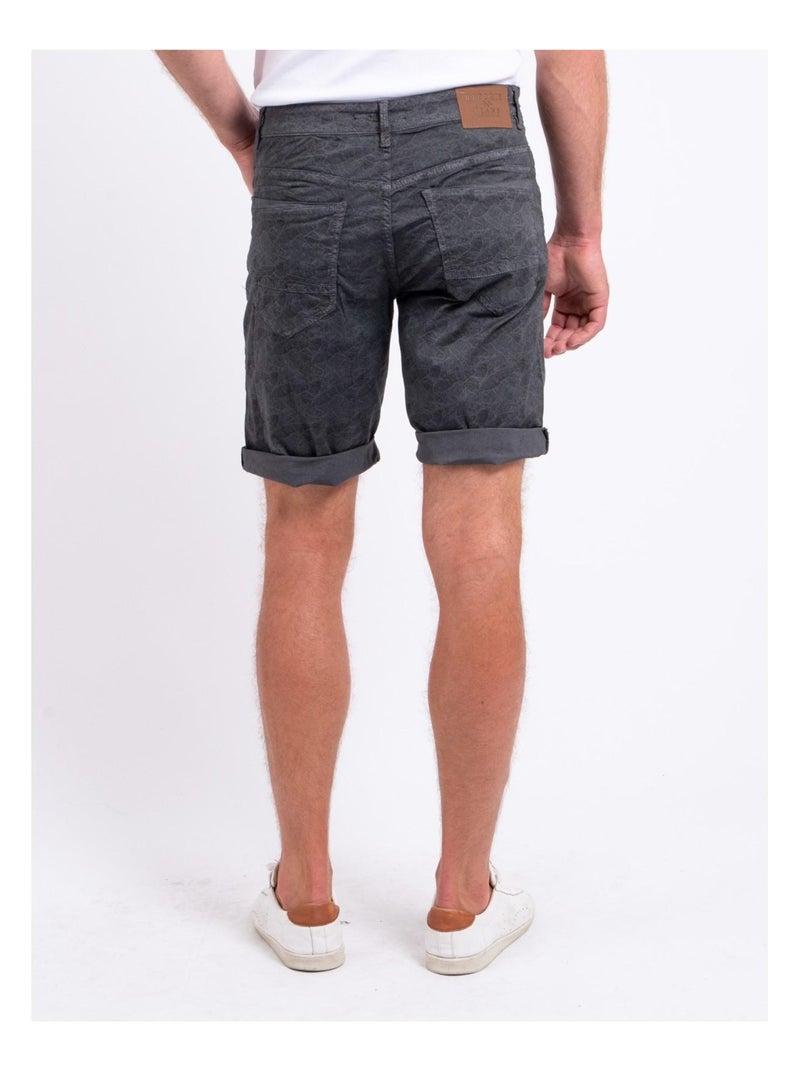 BASKEL Bermuda shorts met patroon Grijs - Kiabi