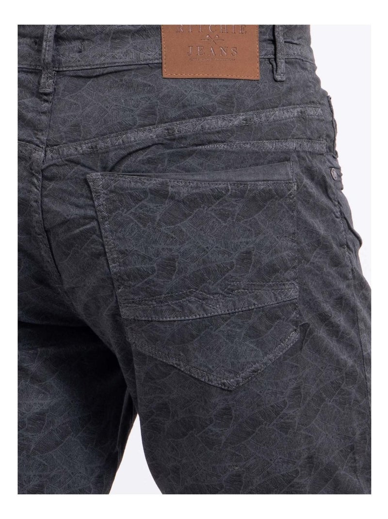 BASKEL Bermuda shorts met patroon Grijs - Kiabi