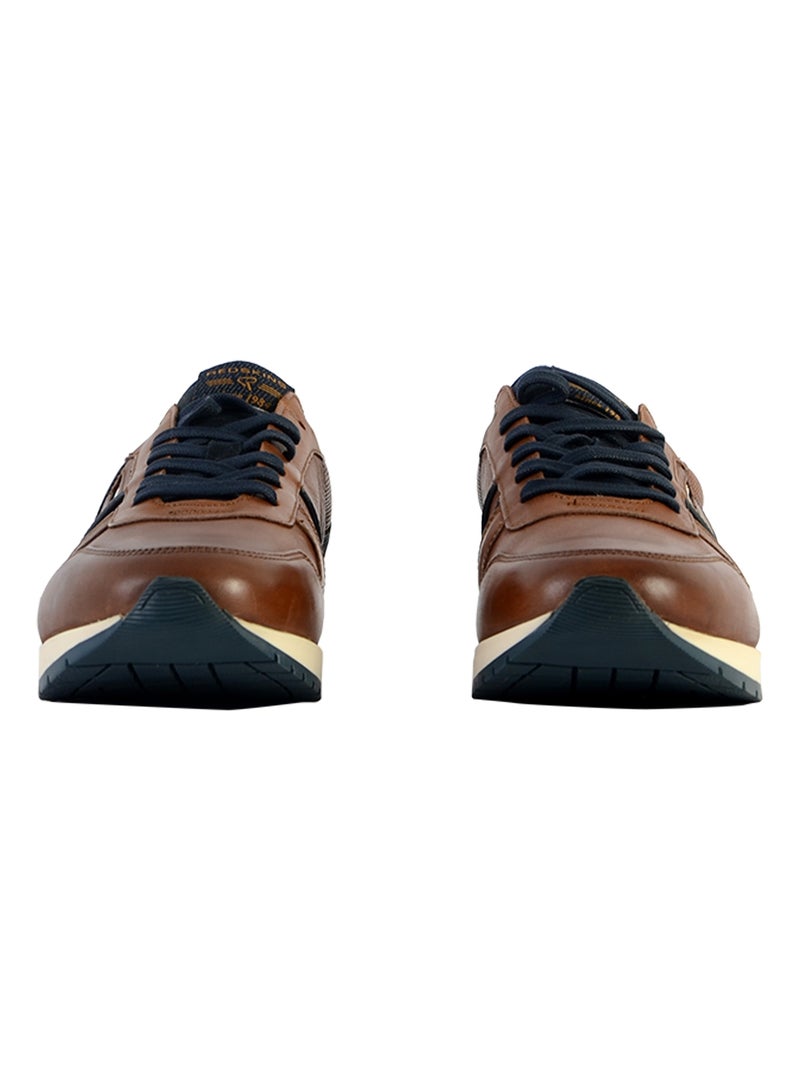 Basket Cuir Redskins Affairi 2 Marron - Kiabi