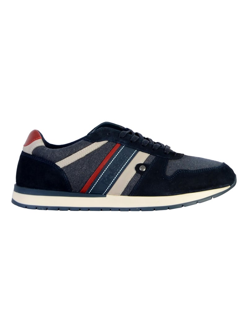 Basket Cuir Redskins Veridic Bleu - Kiabi