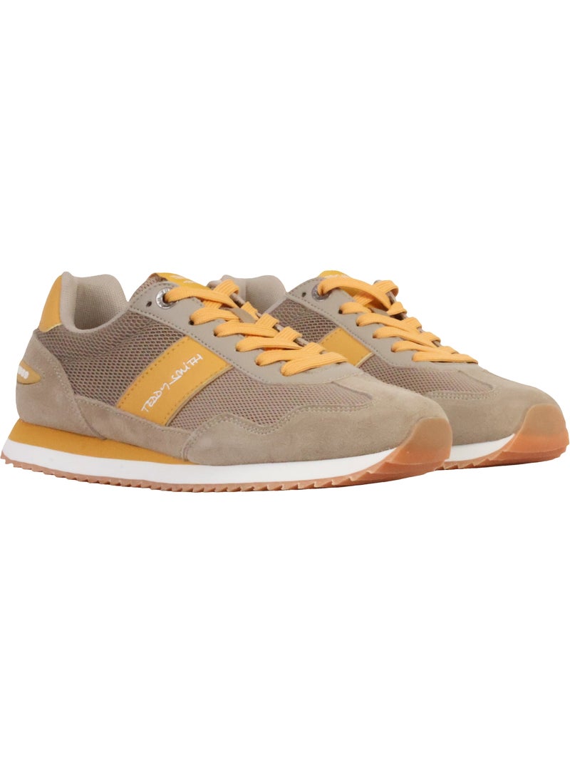Basket Cuir Teddy Smith Beige - Kiabi