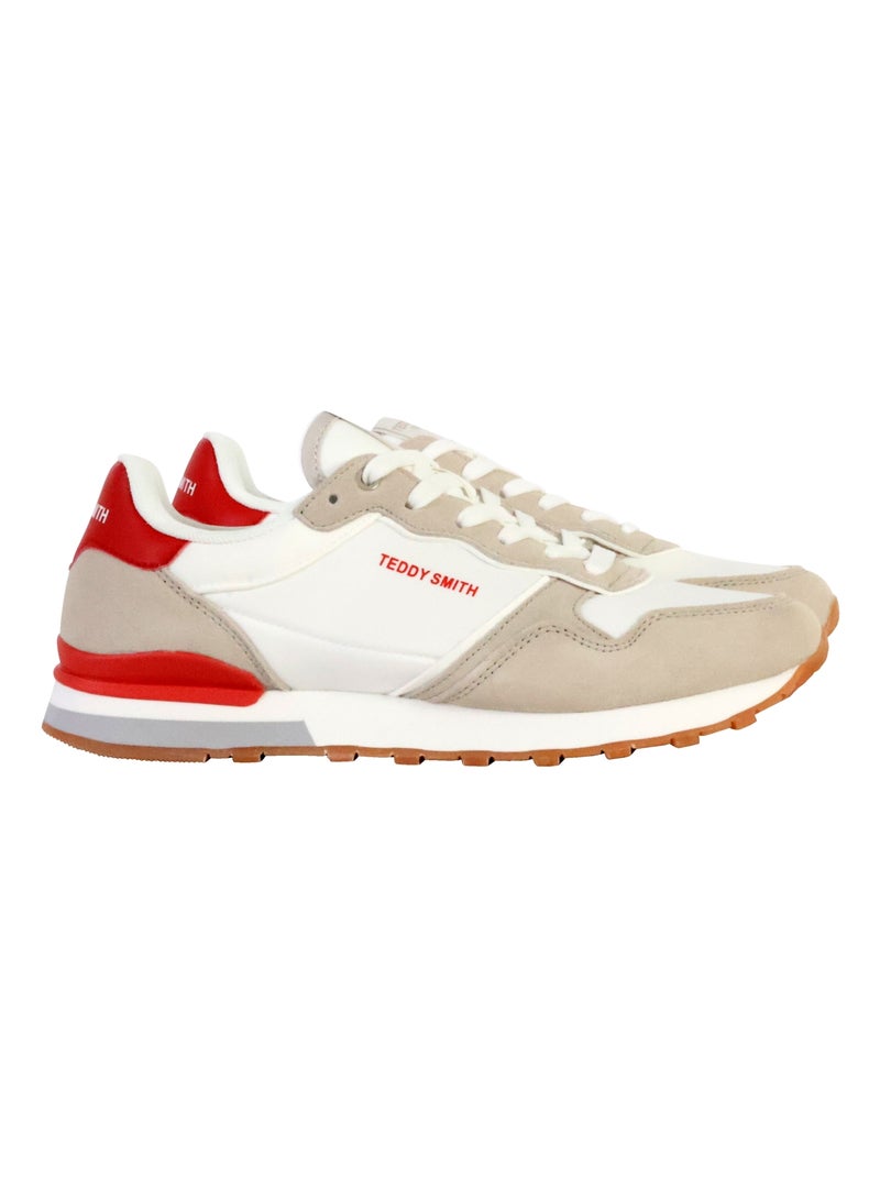 Basket Cuir Teddy Smith Blanc - Kiabi