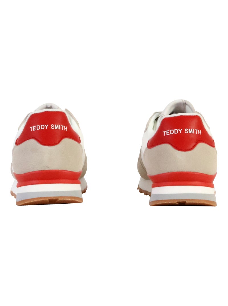 Basket Cuir Teddy Smith Blanc - Kiabi