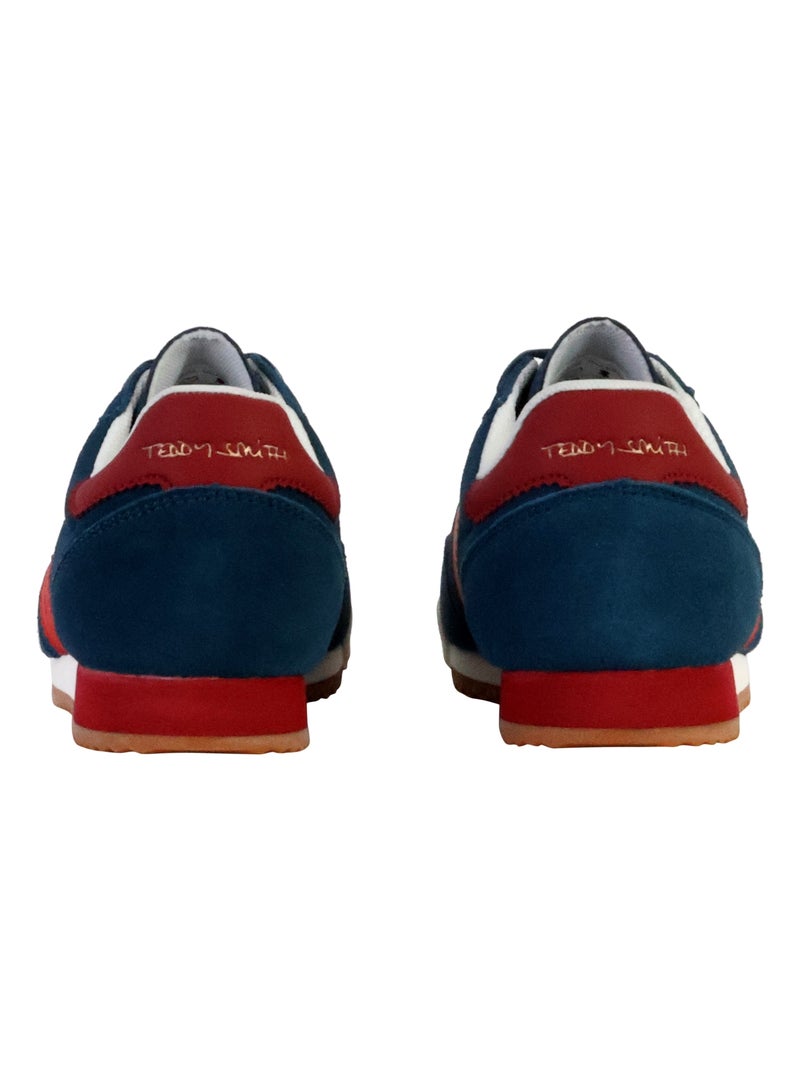 Basket Cuir Teddy Smith Bleu marine - Kiabi