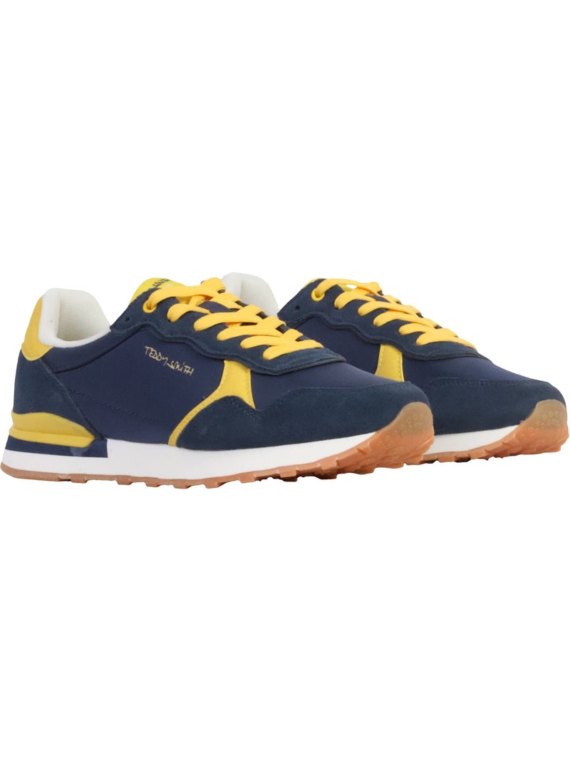 Basket Cuir Teddy Smith Bleu marine - Kiabi