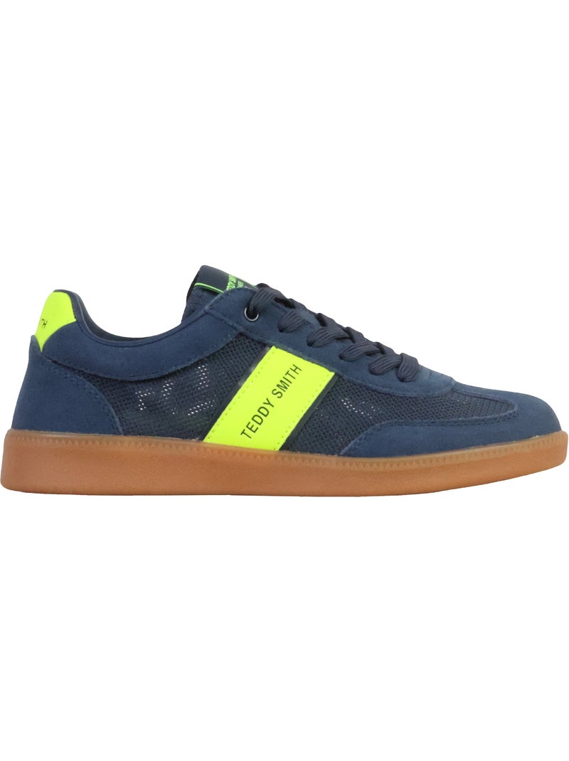Basket Cuir Teddy Smith Bleu marine - Kiabi