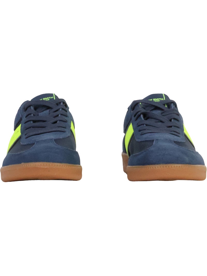 Basket Cuir Teddy Smith Bleu marine - Kiabi