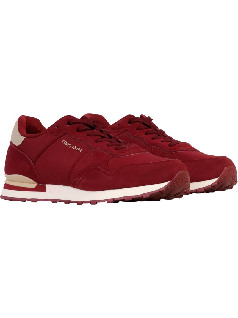 Basket Cuir Teddy Smith Bordeaux - Kiabi