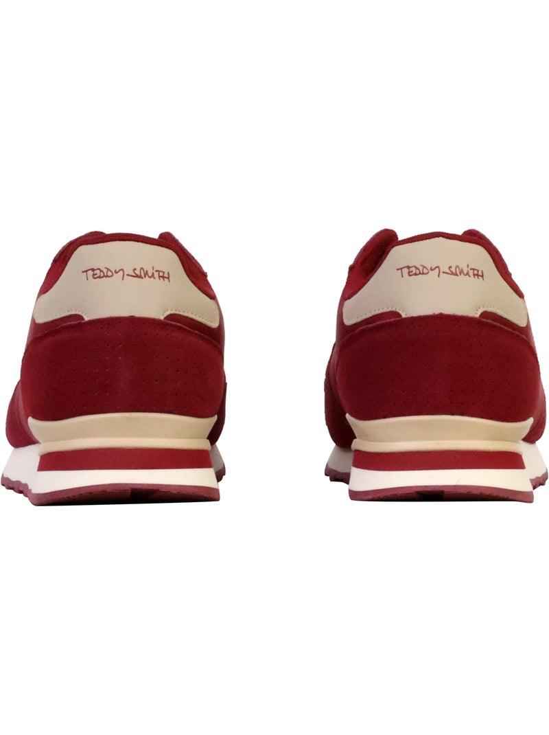 Basket Cuir Teddy Smith Bordeaux - Kiabi