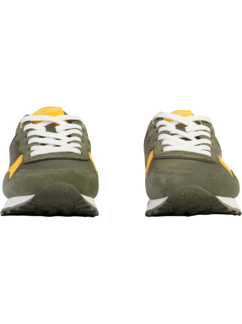Basket Cuir Teddy Smith Kaki - Kiabi