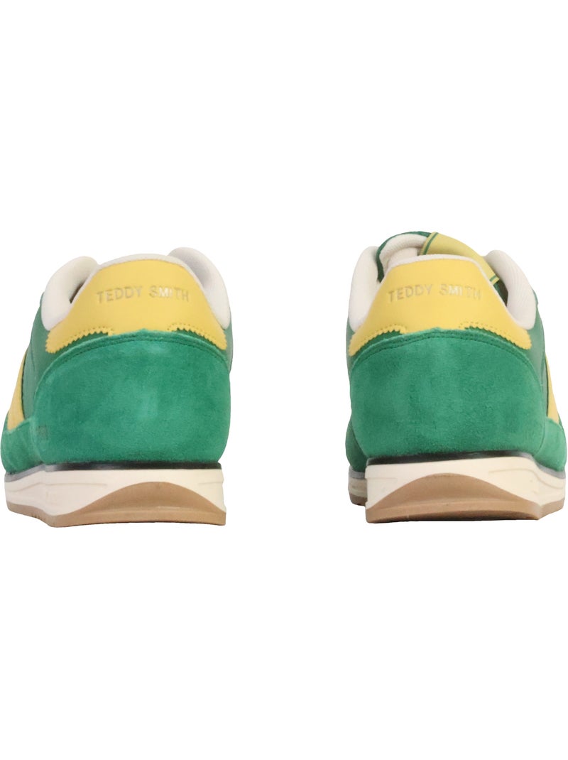 Basket Cuir Teddy Smith Vert - Kiabi
