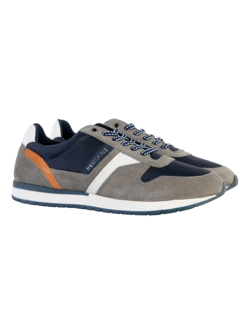 Basket Plate Cuir Redskins Nixor Gris - Kiabi