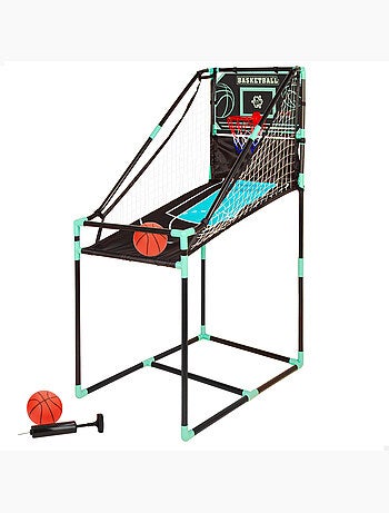 Basketbalring met retourstructuur en elektronisch scorebord cb games