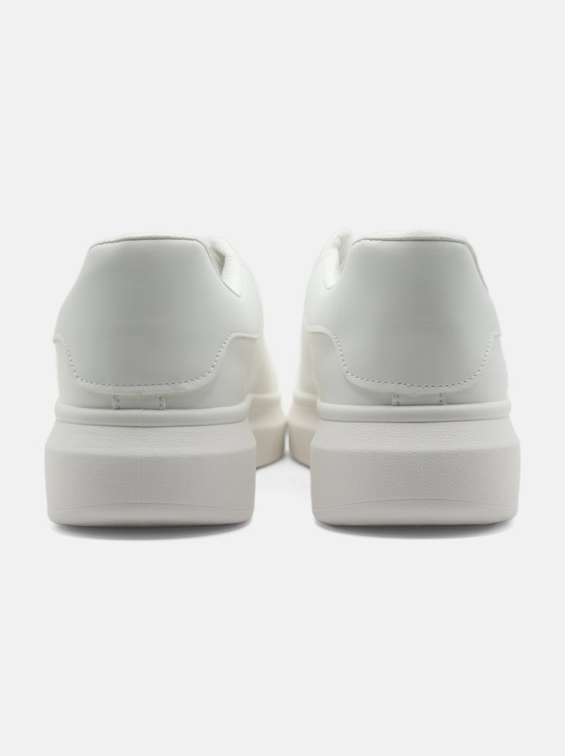 Baskets a lacets - Uomo Blanc - Kiabi