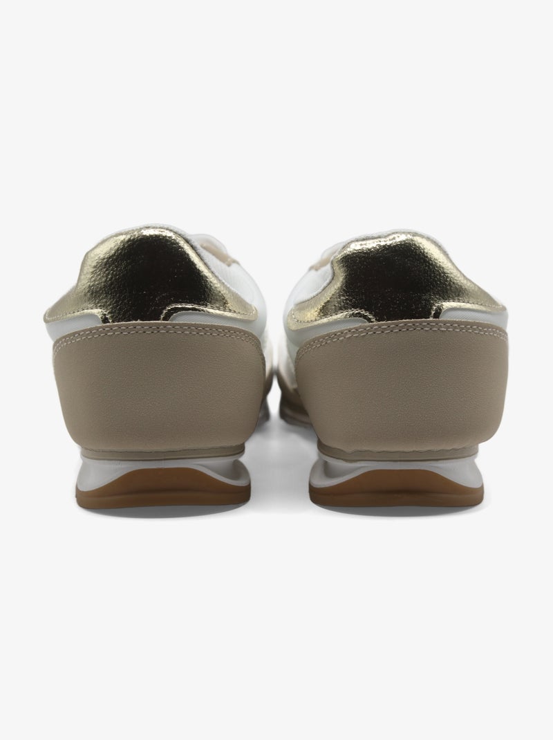 Baskets a lacets Beige - Kiabi