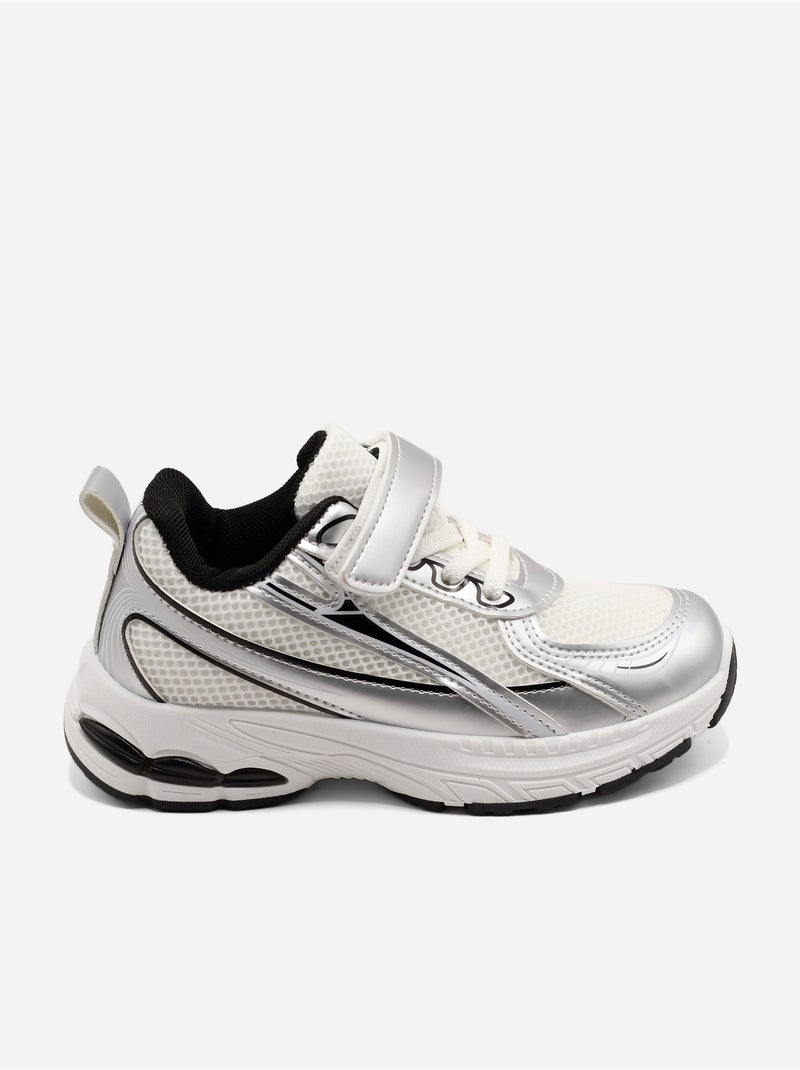 Baskets a lacets Blanc - Kiabi
