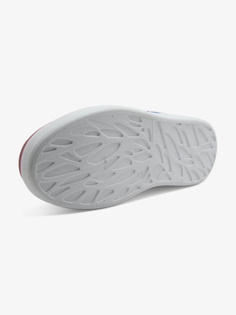 Baskets a lacets Blanc Rose - Kiabi