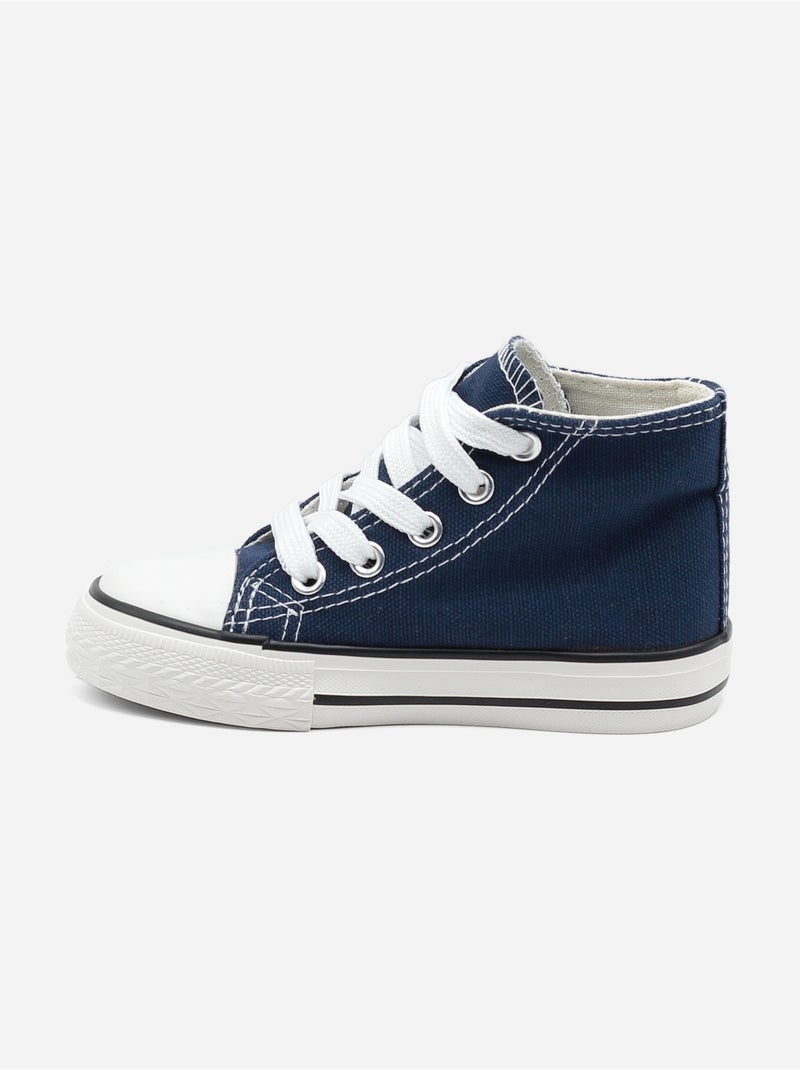 Baskets a lacets Bleu foncé - Kiabi