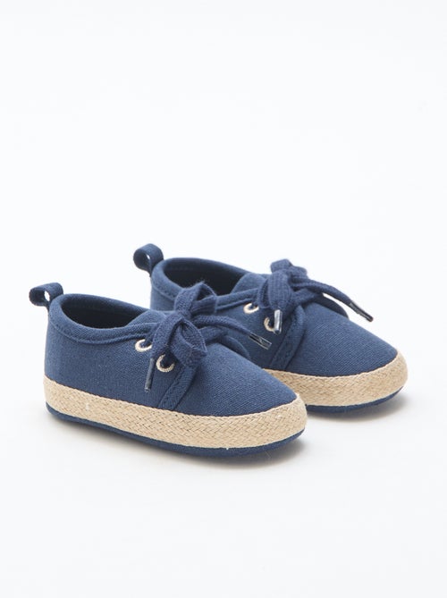 Baskets à lacets en tissu - Kiabi