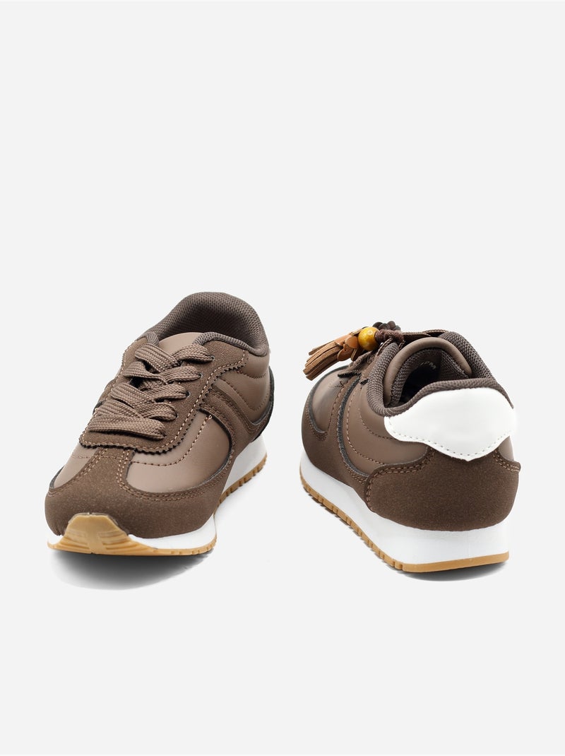 Baskets a lacets Marron - Kiabi