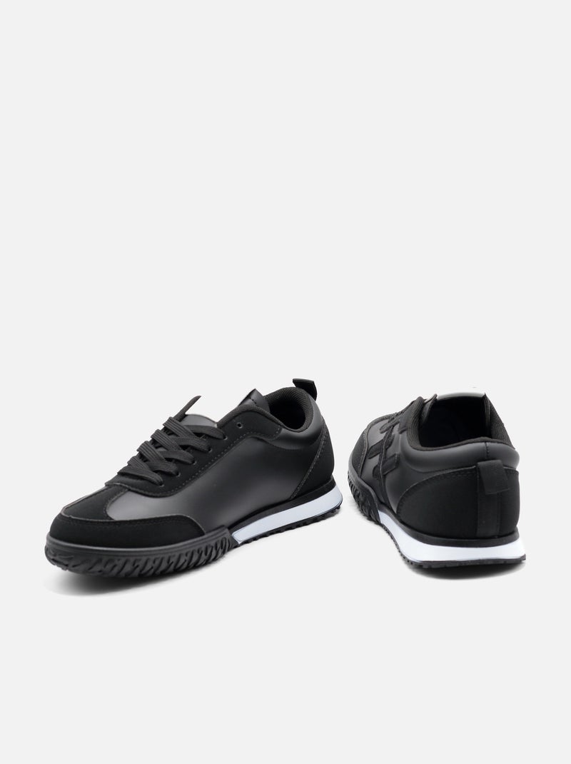 Baskets a lacets Noir - Kiabi