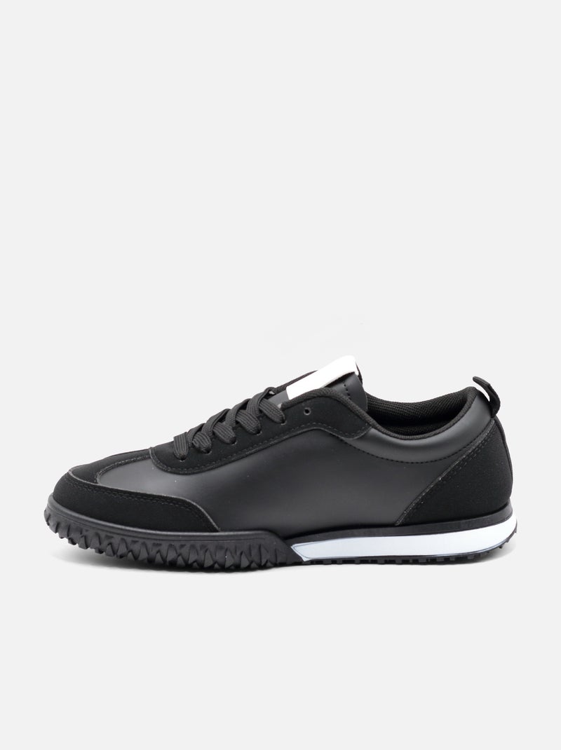 Baskets a lacets Noir - Kiabi