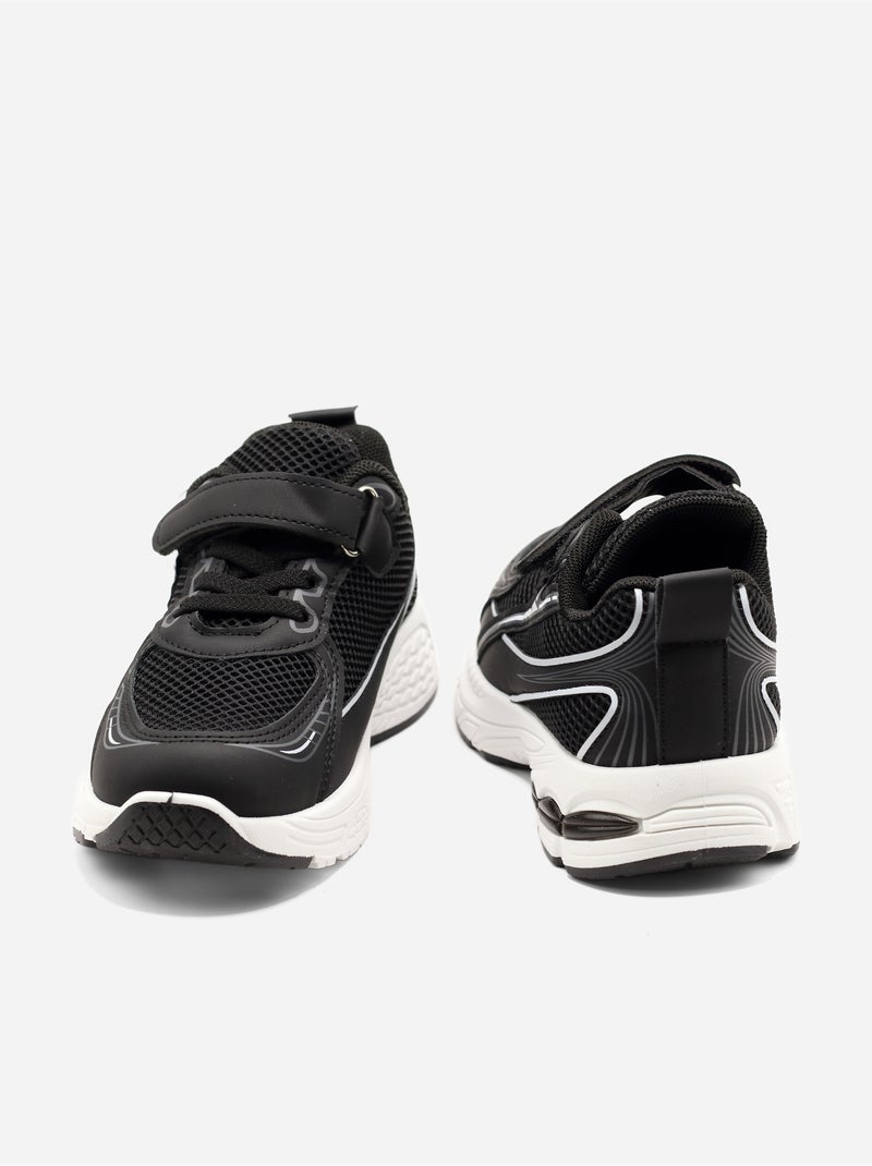Baskets a lacets Noir - Kiabi