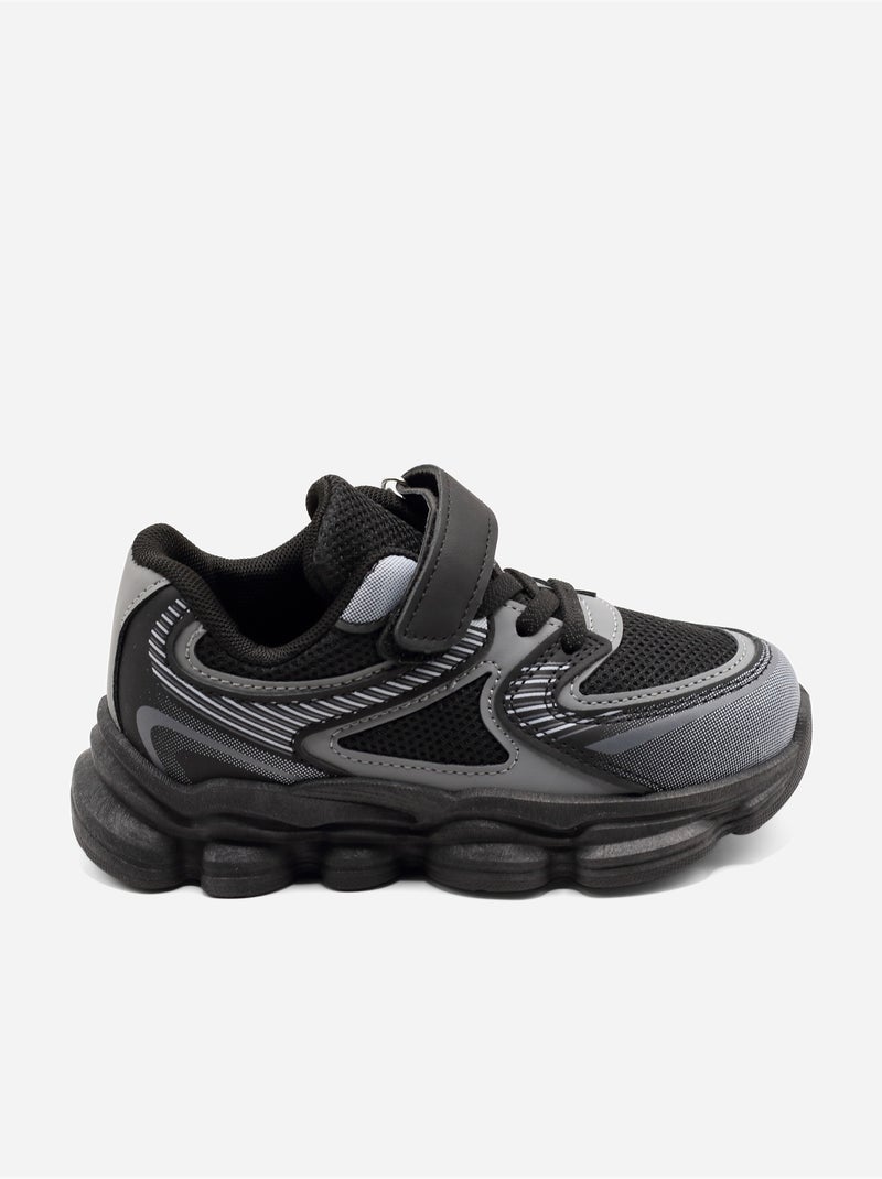 Baskets a lacets Noir - Kiabi