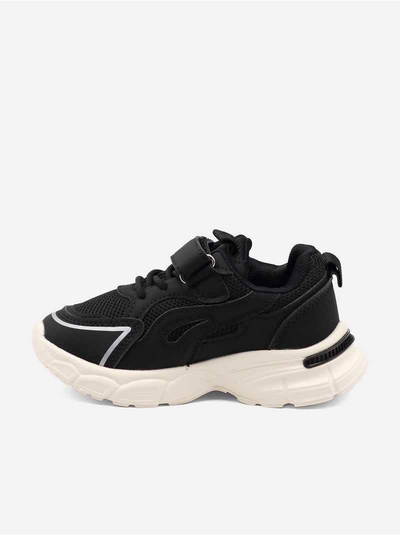 Baskets a lacets Noir - Kiabi