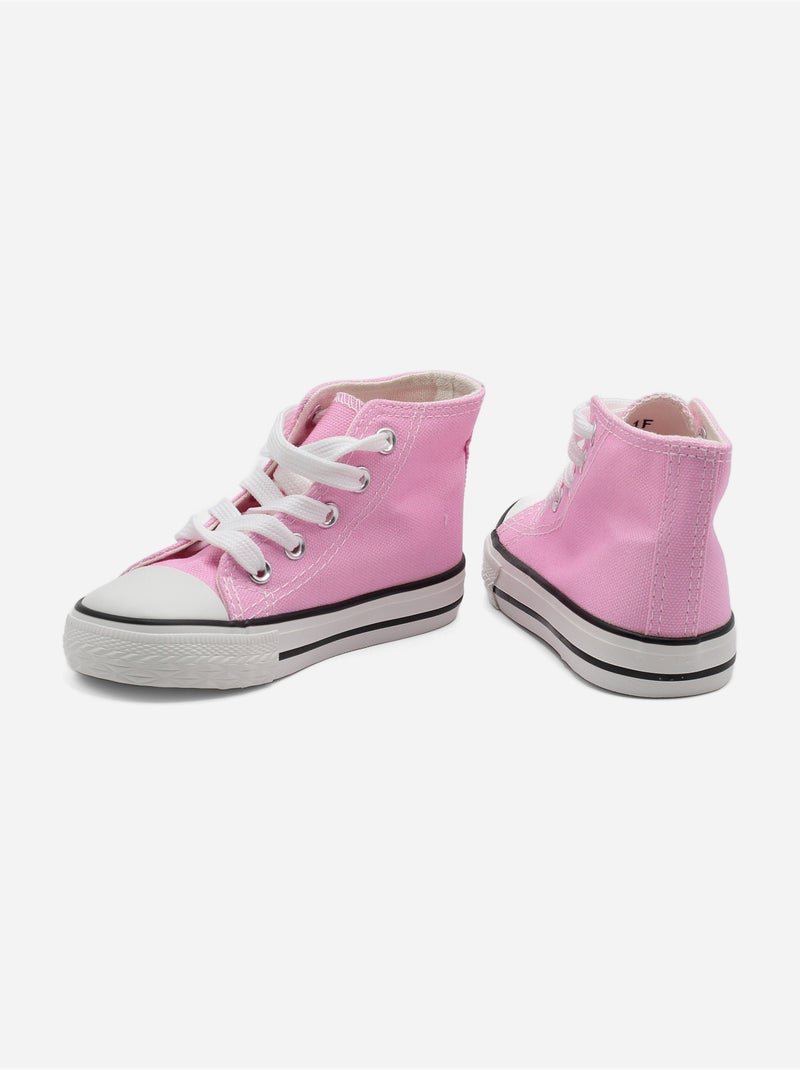 Baskets a lacets Rose - Kiabi