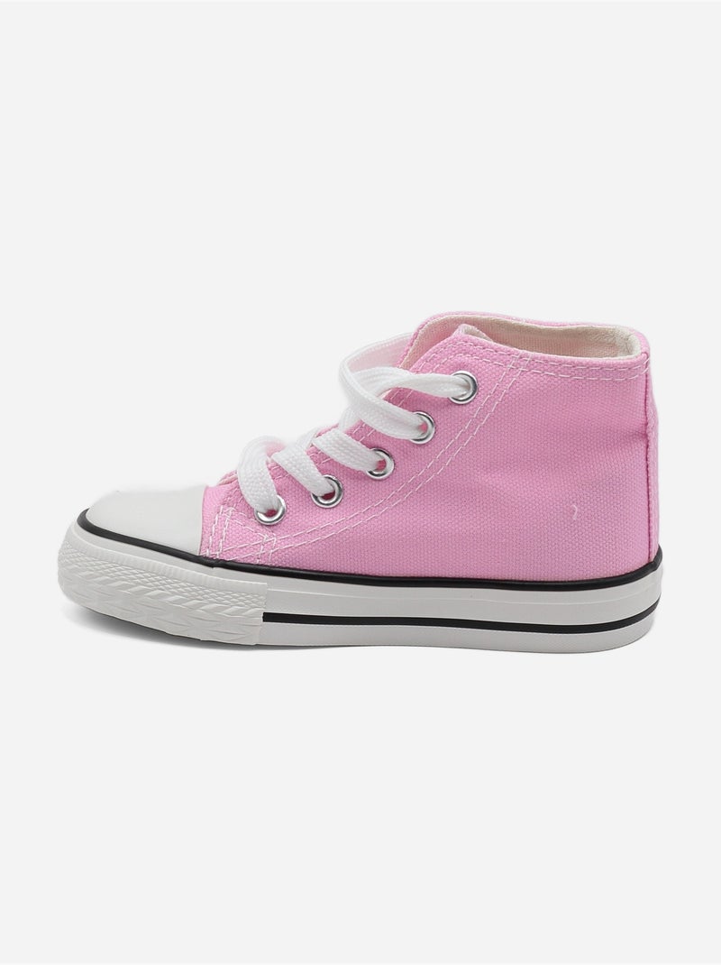 Baskets a lacets Rose - Kiabi