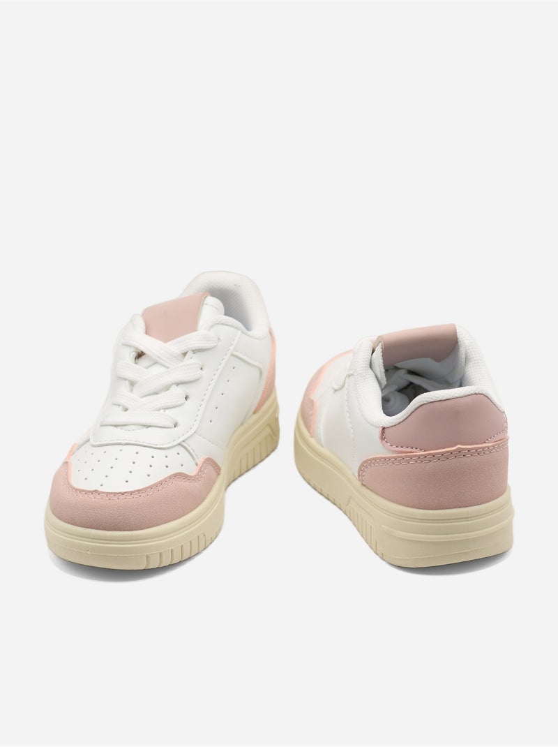 Baskets a lacets Rose - Kiabi